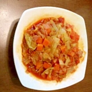 キャベツのトマトソース煮